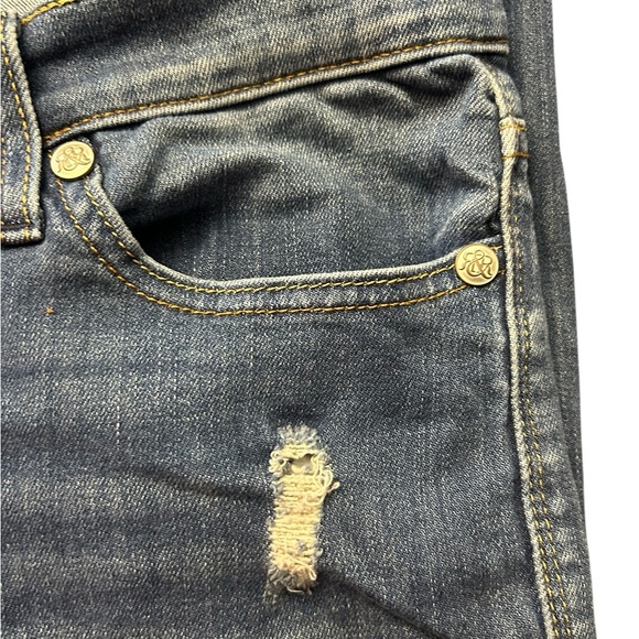 SOLD Rock & Republic Woman’s Blue Distressed Stretch Kasandra Bootcut Jeans - Picture 7 of 14